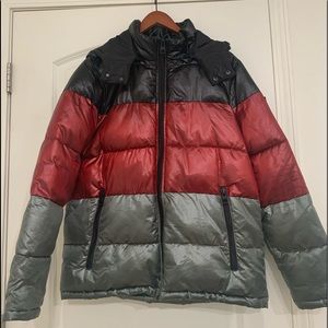USED Guess Los Angeles Hooded Puffer Jacket